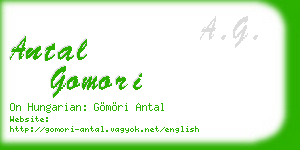 antal gomori business card